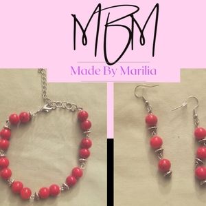 Handmade Bracelet and Earrings